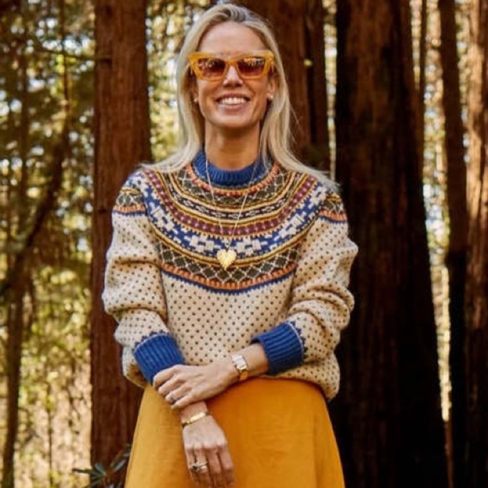 Hunter Bell Fair Isle Josie Sweater Size Medium